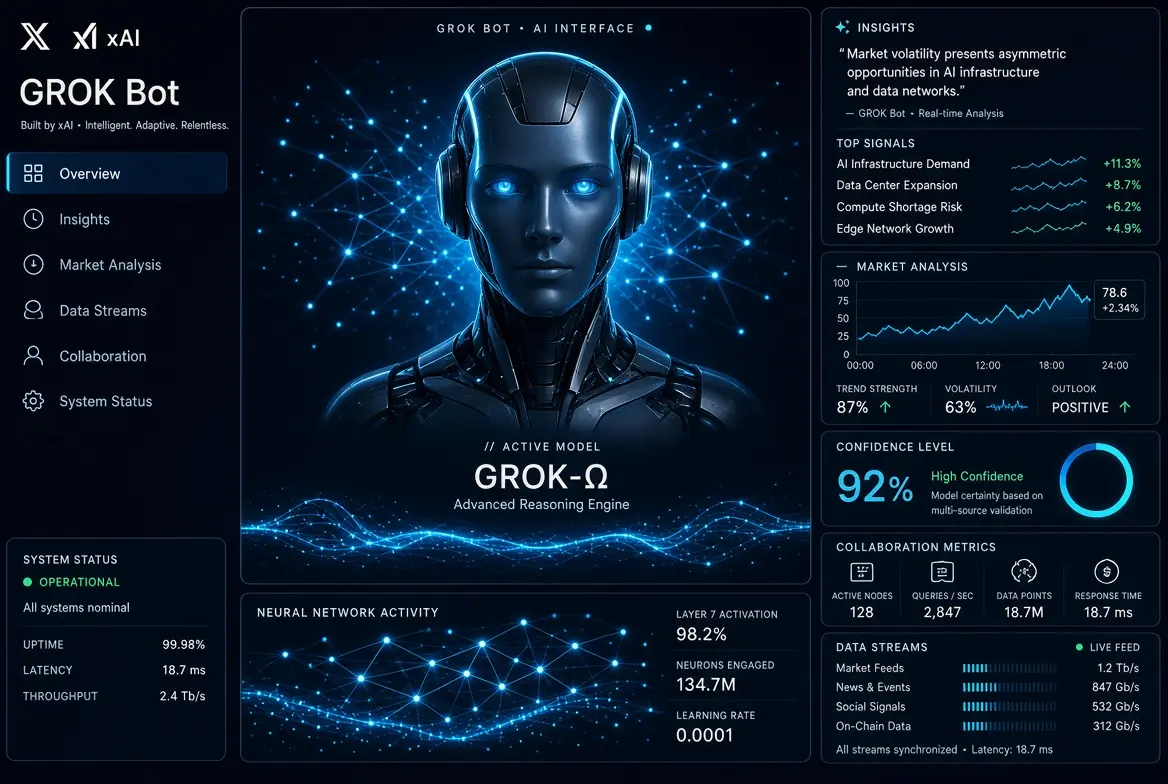 GROK Bot Symbolbild GROK Bot Symbolbild